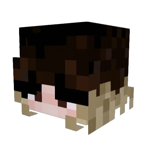 Moonikk Minecraft avatar head, 3D render