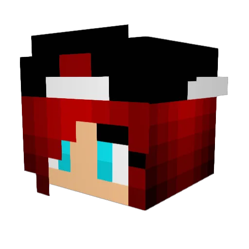 MooniteM Minecraft avatar head, 3D render