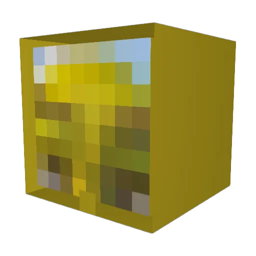 Mooniversity Minecraft avatar head, 3D render