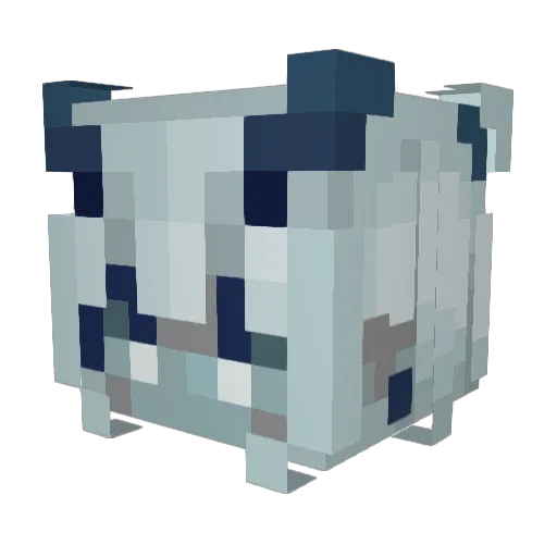 MoonixZero Minecraft avatar head, 3D render