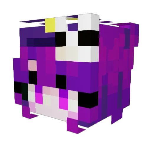 Moonjw08 Minecraft avatar head, 3D render