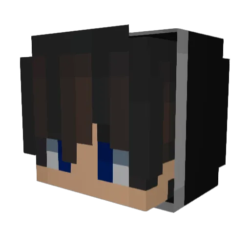 Moonka26 Minecraft avatar head, 3D render