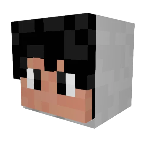 Moonknight09 Minecraft avatar head, 3D render