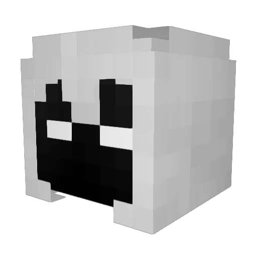 Moonknighter Minecraft avatar head, 3D render