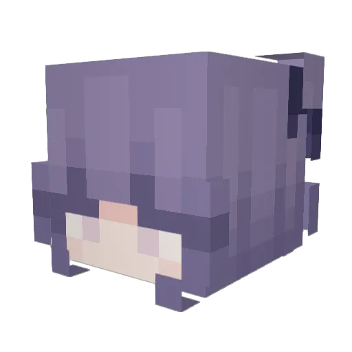 Moonlight1726 Minecraft avatar head, 3D render