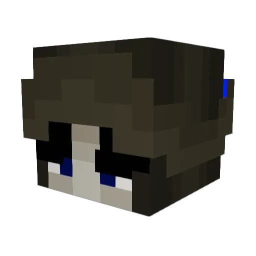 MoonlightEclips Minecraft avatar head, 3D render