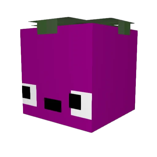 MoonlightV1 Minecraft avatar head, 3D render