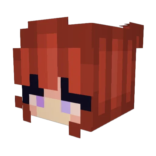 MoonlightX27 Minecraft avatar head, 3D render