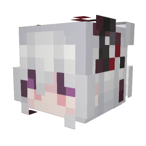 Moonlight_114 Minecraft avatar head, 3D render