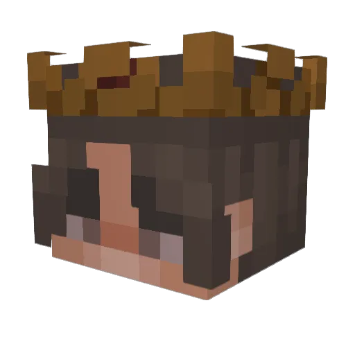 Moonlight_424 Minecraft avatar head, 3D render