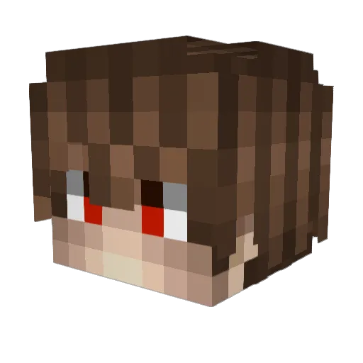 Moonlight_777 Minecraft avatar head, 3D render