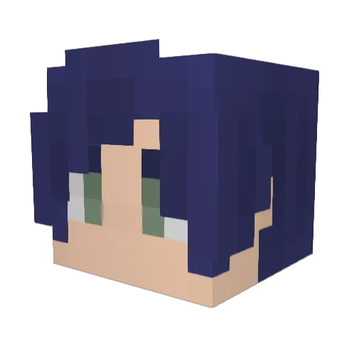 Moonlight_GS Minecraft avatar head, 3D render