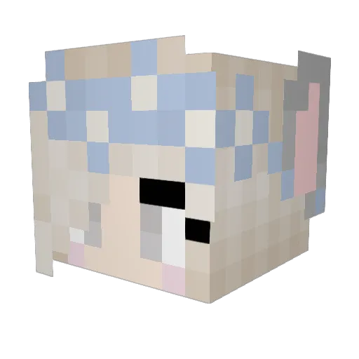 Moonlight_Playz Minecraft avatar head, 3D render
