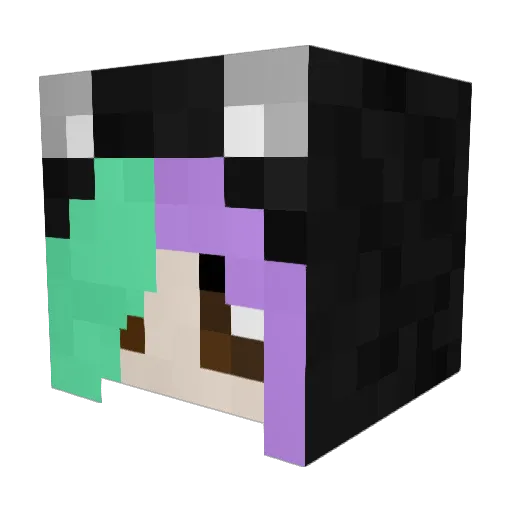 Moonlight_Selkie Minecraft avatar head, 3D render