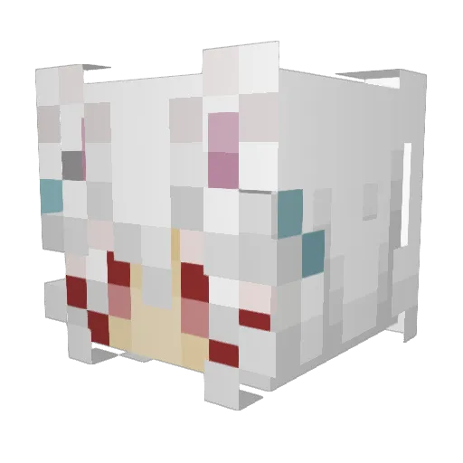 Moonlightyy Minecraft avatar head, 3D render