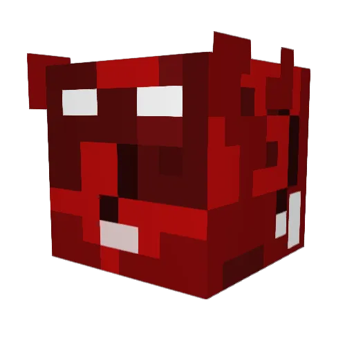 MoonlilyGames Minecraft avatar head, 3D render