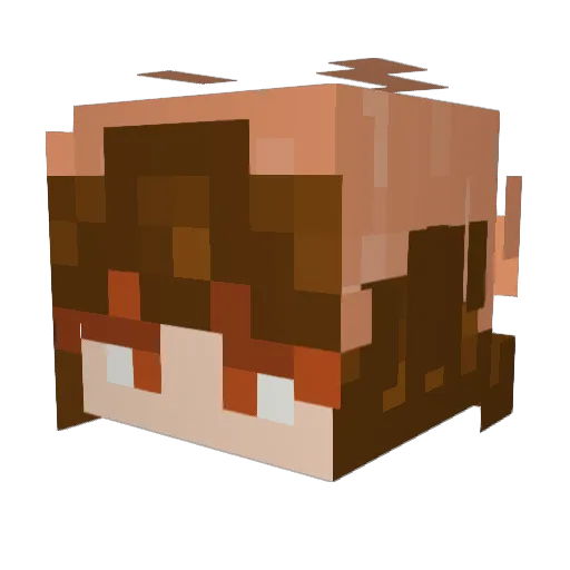 MoonlitDii Minecraft avatar head, 3D render