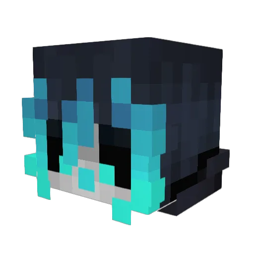 MoonlitGraveyard Minecraft avatar head, 3D render