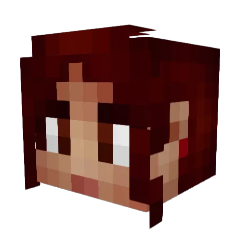 MoonlitMiracle Minecraft avatar head, 3D render
