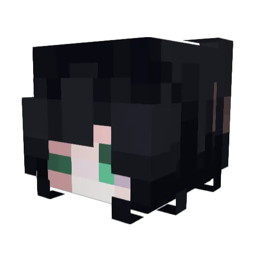 MoonlitMoss22 Minecraft avatar head, 3D render