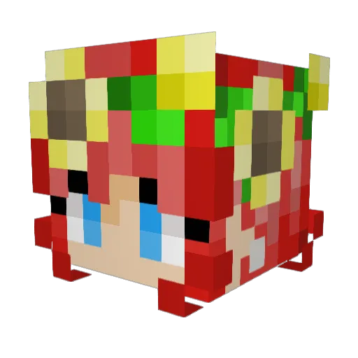 MoonlitReaper Minecraft avatar head, 3D render