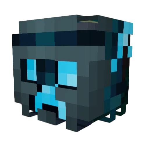 MoonlitSky Minecraft avatar head, 3D render