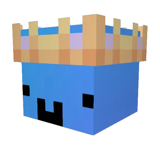 Moonlit_MC Minecraft avatar head, 3D render