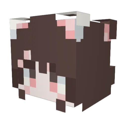 Moonlit_Quartz Minecraft avatar head, 3D render