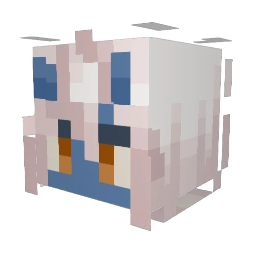 Moonlit_Shade Minecraft avatar head, 3D render