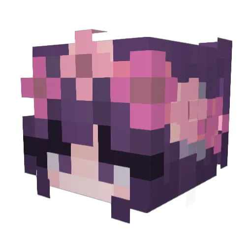 Minecraft-Avatar von Moonlume: Kopf als 3D-Render