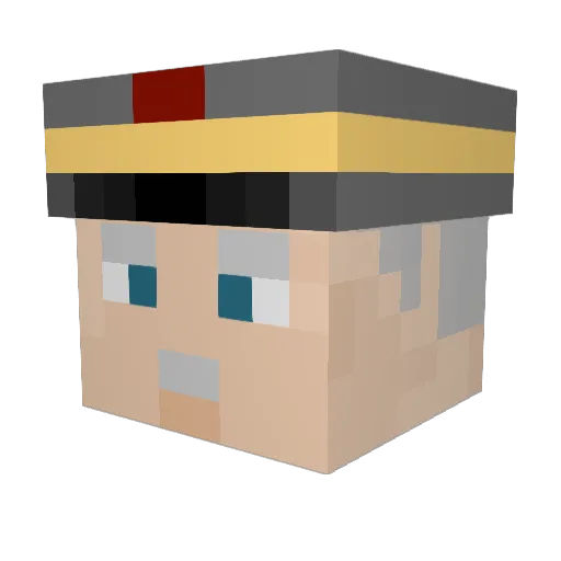 Moonlvst Minecraft avatar head, 3D render