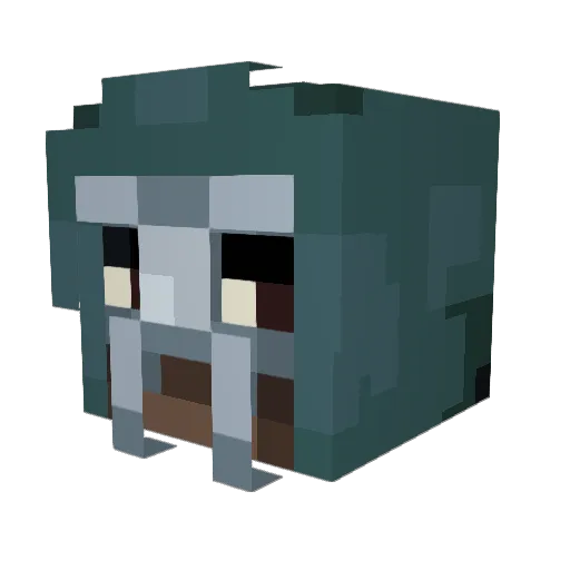 MoonnaM Minecraft avatar head, 3D render