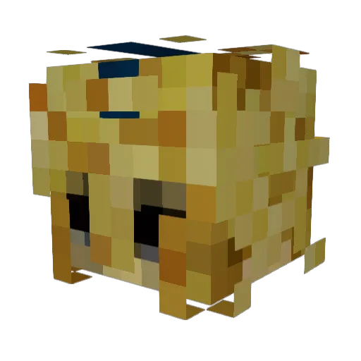 Moonnbug Minecraft avatar head, 3D render