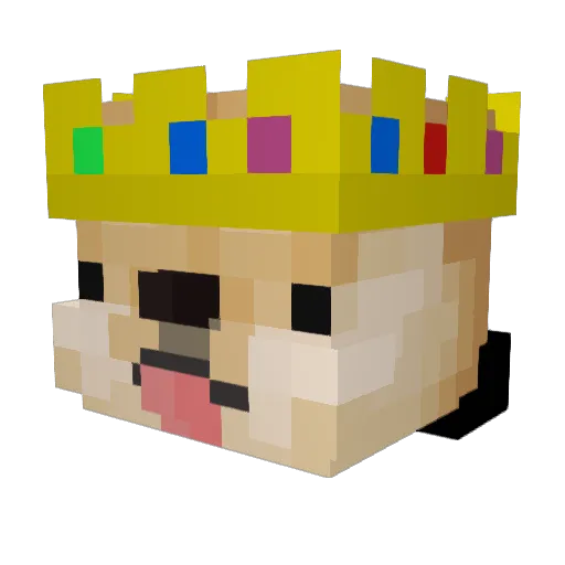 MoonooDOGEthe1 Minecraft avatar head, 3D render