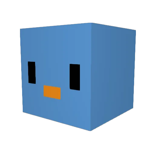Moonrider123 Minecraft avatar head, 3D render