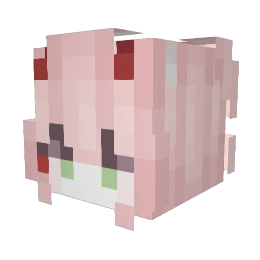 MoonsHunter Minecraft avatar head, 3D render
