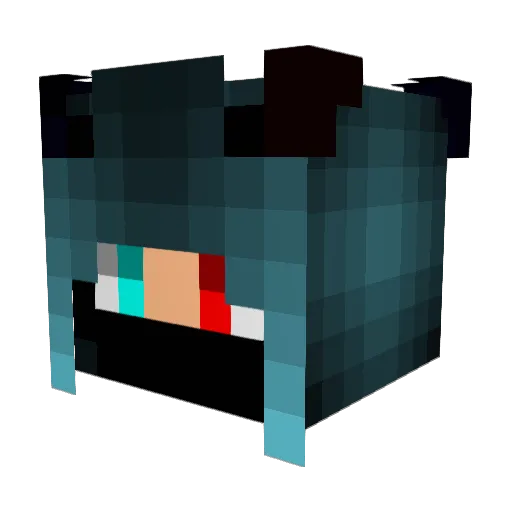 MoonsRising113 Minecraft avatar head, 3D render