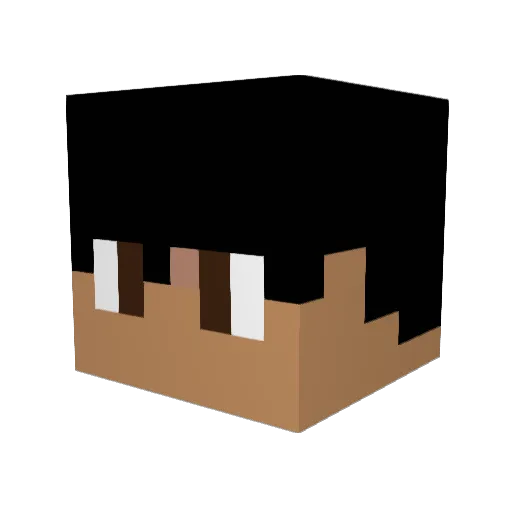 Moonseal05 Minecraft avatar head, 3D render