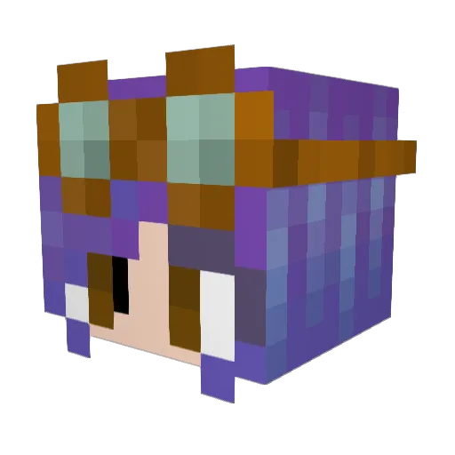 MoonstoneMiracle Minecraft avatar head, 3D render