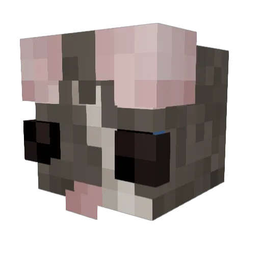 MoonstoneMirror Minecraft avatar head, 3D render