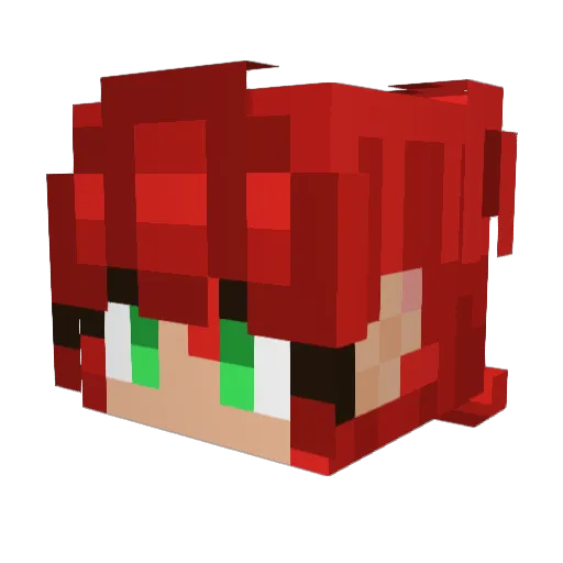 Moonstonegallery Minecraft avatar head, 3D render