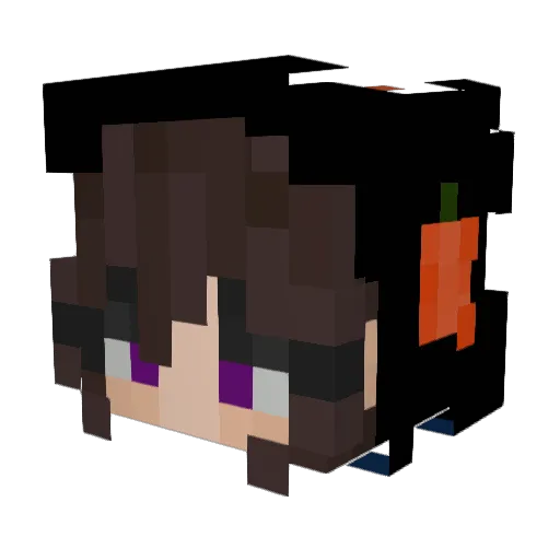 Moonsway Minecraft avatar head, 3D render