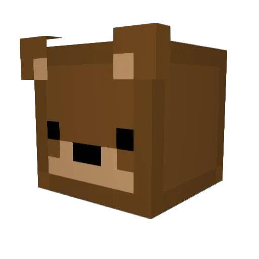 MoonttKnight Minecraft avatar head, 3D render