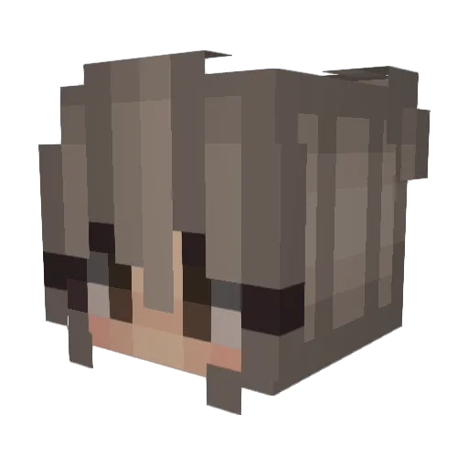 Moonwalker_ Minecraft avatar head, 3D render