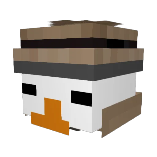 Moonwalkerpvp Minecraft avatar head, 3D render