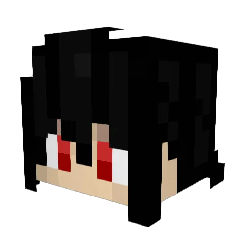 Moonwolf232 Minecraft avatar head, 3D render