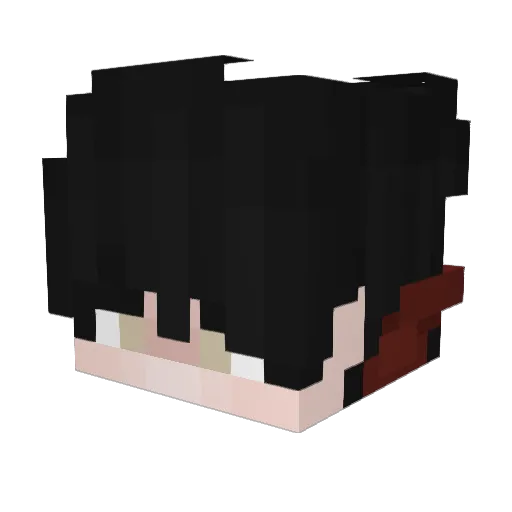 Moonwuz Minecraft avatar head, 3D render