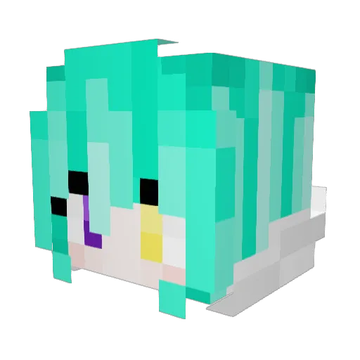 Moony_Astro Minecraft avatar head, 3D render