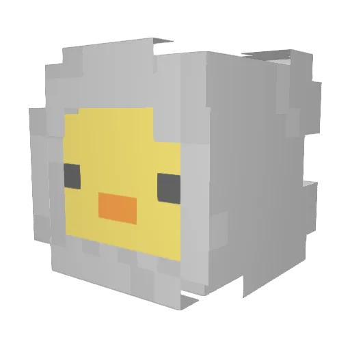 Moony_Wolfy Minecraft avatar head, 3D render