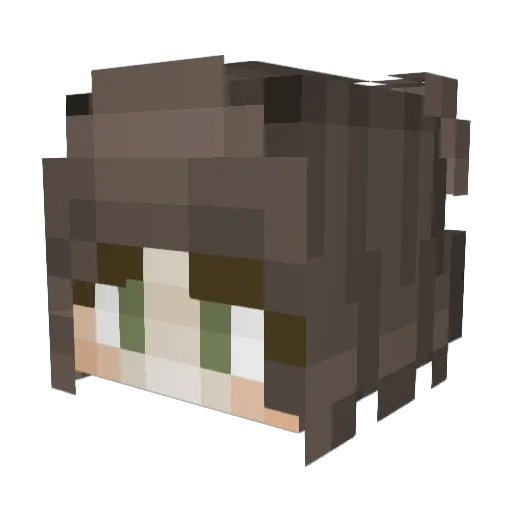 Moonyqwp Minecraft avatar head, 3D render